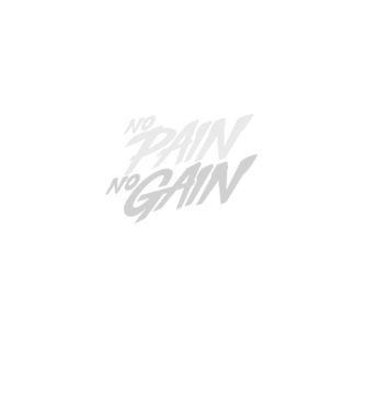 No Pain No Gain typography model  pe tricou