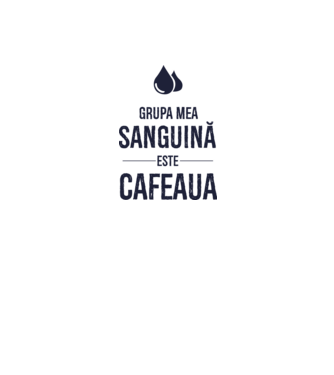 Grupa mea sanguină este cafeaua model nisipiu pe tricou