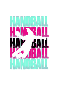 handball model negru pe tricou