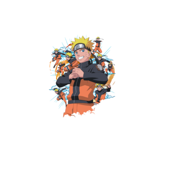 NARUTO model negru pe tricou