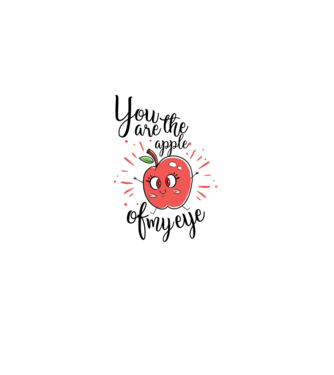 You drive me bananas you are the apple of my eye model negru pe tricou