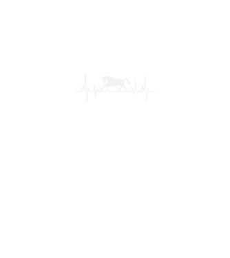 horse heartbeat model negru pe tricou