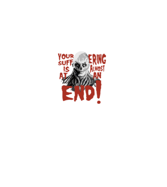 vecna your suffering is almost at an end model negru pe tricou