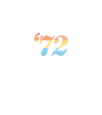 Retro Birthday 1972 model albastru închis pe tricou