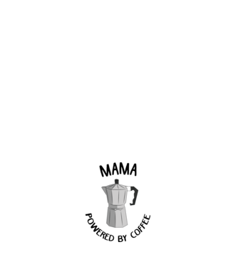 Mama powered by coffee_D1655019 model negru pe tricou