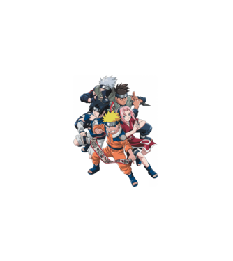 NARUTO model negru pe tricou