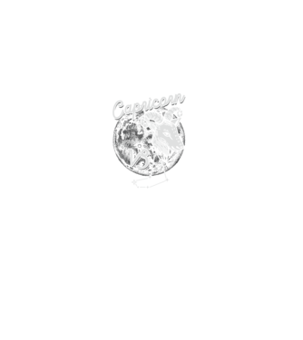 Zodiac bărbat CAPRICORN retro model negru pe tricou