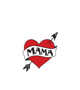mama model alb pe tricou