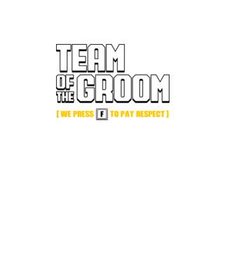 Team of the Groom model negru pe tricou