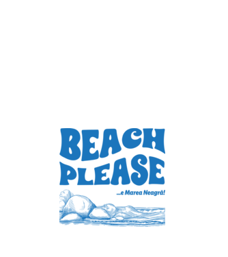 Beach please, e Marea Neagră! model alb pe tricou