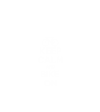Keep calm and bike on model negru pe tricou