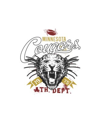 Minesota Cougars model alb pe tricou