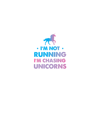 Unicorn Alergare model alb pe tricou
