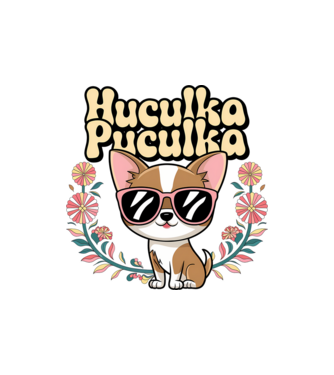 Huculka Puculka câine 1 model nisipiu pe tricou
