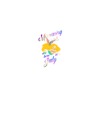 Mermazing girls are born july model negru pe tricou