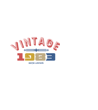 1983 Ediție limitată model negru pe tricou