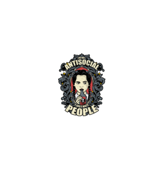 WEDNESDAY - Just hate people model negru pe tricou