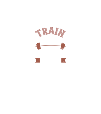 Train Hard model negru pe tricou