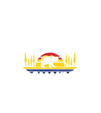 Land of Bears model alb pe tricou