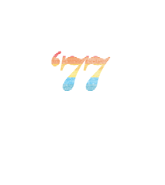 Retro Birthday 1977 model negru pe tricou