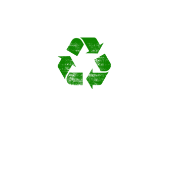 RECYCLE model negru pe tricou
