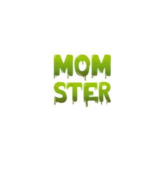 Momster model negru pe tricou