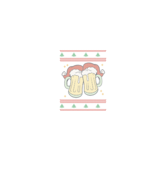 ugly sweater beers model negru pe tricou