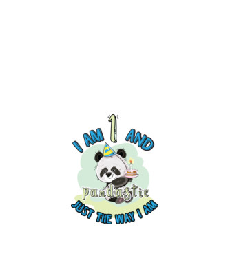 PANDASTIC 1 model alb pe tricou