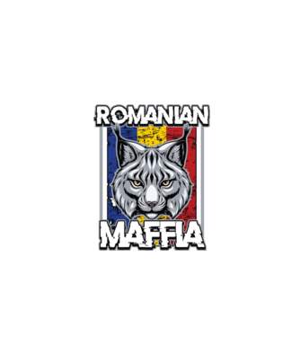 România maffia model negru pe tricou