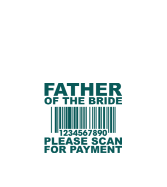 Father of the bride model alb pe tricou
