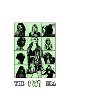 Taylor Swift ERAS green model alb pe tricou