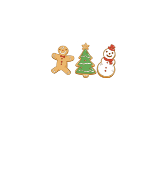 christmas cookies model negru pe tricou