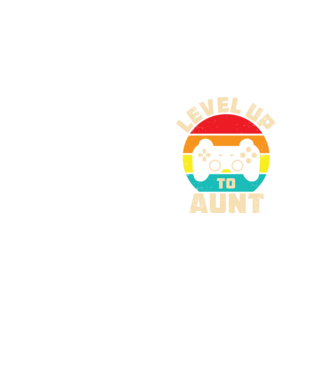 Level Up Aunt model galben neon pe tricou