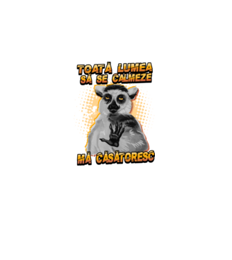 toată lumea - să se calmeze - mă căsătoresc model negru pe tricou