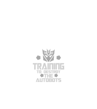 Training to destroy the autobots model negru pe tricou