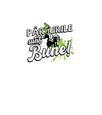 Pârțurile sunt bune model turcoaz pe tricou