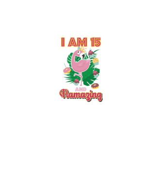 FLAMAZING Birthday 15 Years old model alb pe tricou