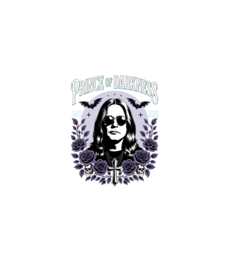Prince of Darkness model negru pe tricou