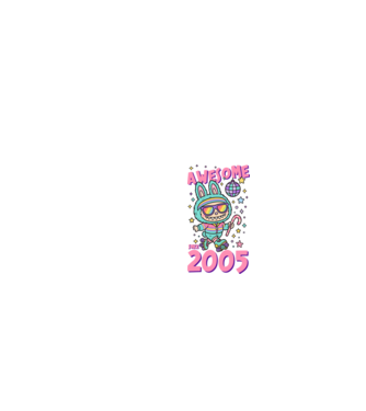 Awesome since 2005 - Labubu model negru pe tricou