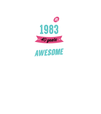 MADE IN 1983 model negru pe tricou