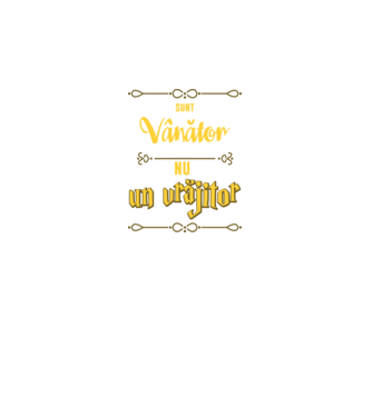 Sunt vânător, nu un magician model negru pe tricou