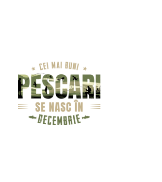 Cei mai buni pescari se nasc în decembrie model albastru deschis pe tricou