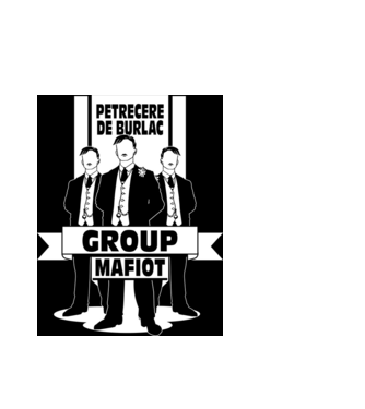 Group Mafiot model alb pe tricou