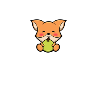 Baby Fox model alb pe tricou