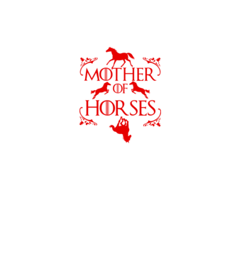 Mother of Horses model negru pe tricou