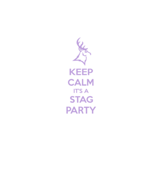 Keep calm stag party on model negru pe tricou