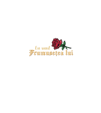eu sunt frumusețea lui model negru pe tricou