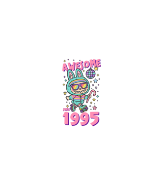 Awesome since 1995 - Labubu model nisipiu pe tricou
