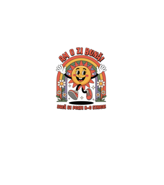 Am o zi bună! model gri pe tricou