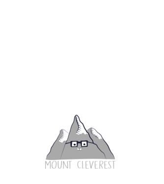 Mount cleverest model negru pe tricou